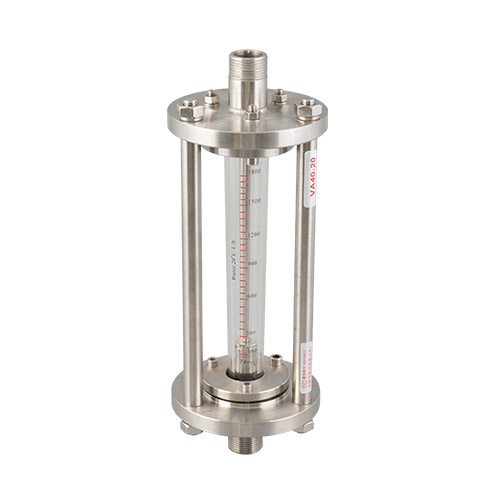 What is the response speed of the adjustable glass rotameter?